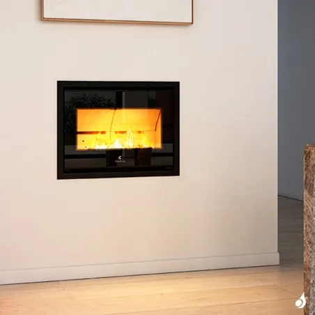 Cheminée à bois Ravelli Chronos Puissance 6.5kW Sortie Fumée Supérieure