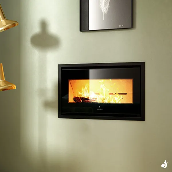 Cheminée à bois Ravelli Zeus Puissance 7kW Sortie Fumée Supérieure