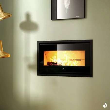 Cheminée à bois Ravelli Zeus Puissance 7kW Sortie Fumée Supérieure