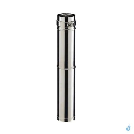 Tuyau Droit PGI Poujoulat Réglable de 73 à 117 cm Ø80/130 ou Ø100/150