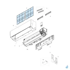 Filtre pour climatisation Atlantic Fujitsu LMCA LMCE GCEH GCAH Réf. 897013 2