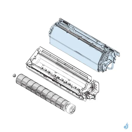 Évaporateur Complet pour climatisation Atlantic Fujitsu LMCA LMCE Réf. 897022