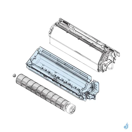 Bac à Condensats Complet pour climatisation Atlantic Fujitsu LMCA LMCE Réf. 897024