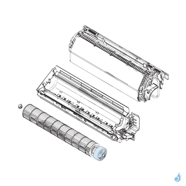 Moteur Ventilation pour climatisation Atlantic Fujitsu LMCA LMCE GCAH GCGH Réf. 897023