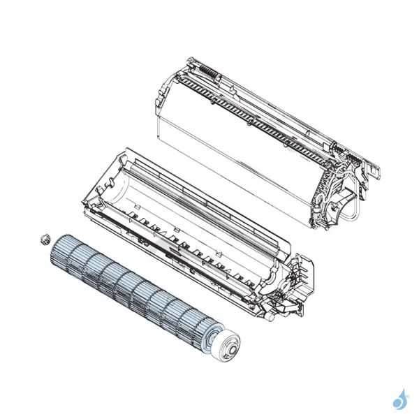 Turbine pour climatisation Atlantic Fujitsu Réf. 898174