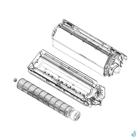 Silentbloc Turbine pour climatisation Atlantic Fujitsu Réf. 890019