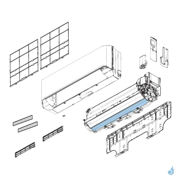 Diffuseur pour climatisation Atlantic Fujitsu LMCE Réf. 897396