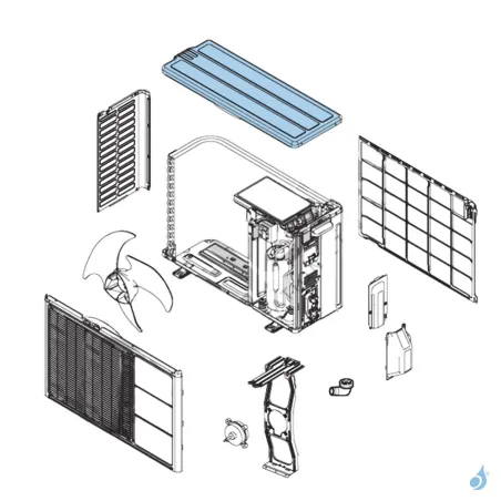 Toit Seul pour unité extérieure Atlantic Fujitsu Réf. 898728