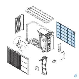Grille de protection Condenseur pour unité extérieure Atlantic Fujitsu Réf. 898729 2