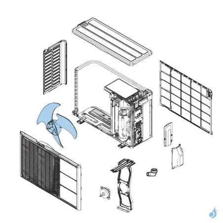 Hélice pour unité extérieure Atlantic Fujitsu Réf. 897298