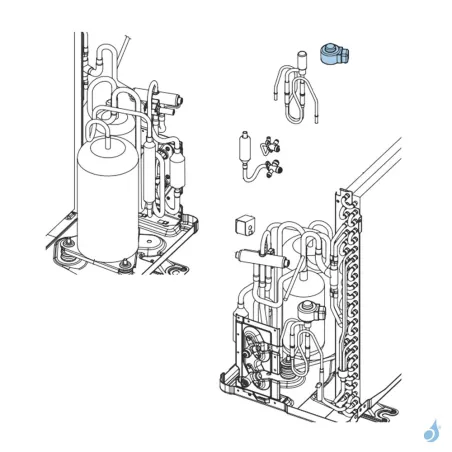 Bobine Détendeur pour unité extérieure Atlantic Fujitsu Réf. 898694