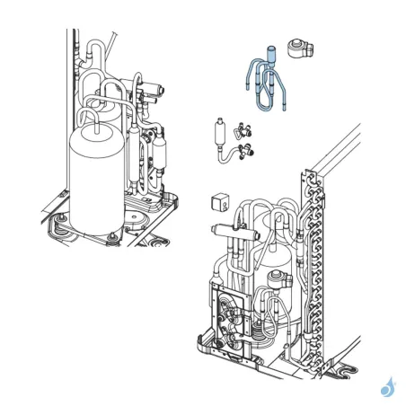 Détendeur pour unité extérieure Atlantic Fujitsu Réf. 897061