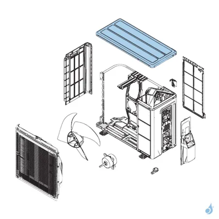 Toit Seul pour unité extérieure Atlantic Fujitsu Réf. 897029