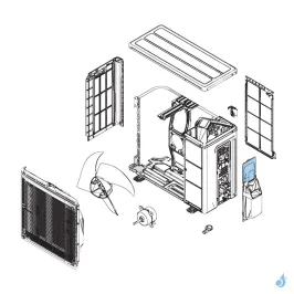 Cache Bornier pour unité extérieure Atlantic Fujitsu Réf. 897033 2