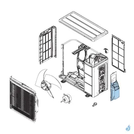 Cache Raccords pour unité extérieure Atlantic Fujitsu Réf. 897034 2