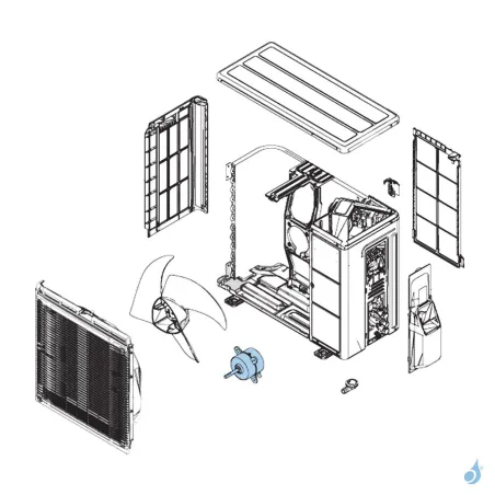 Moteur Ventilation pour unité extérieure Atlantic Fujitsu Réf. 897035