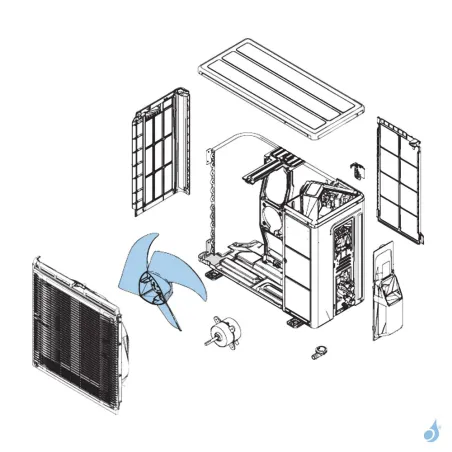 Hélice pour unité extérieure Atlantic Fujitsu Réf. 897297