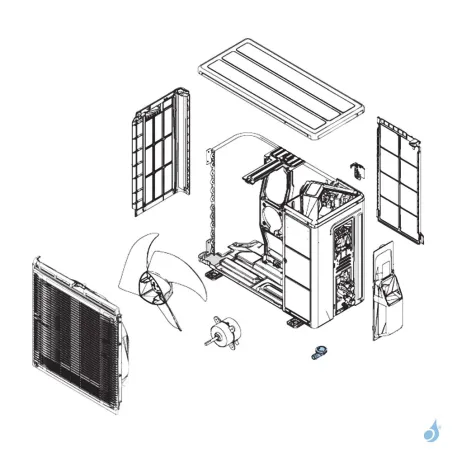 Sortie de Condensats pour unité extérieure Atlantic Fujitsu Réf. 898887