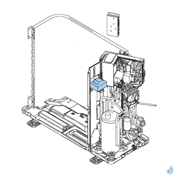 Bobine d'arrêt pour unité extérieure Atlantic Fujitsu Réf. 897070