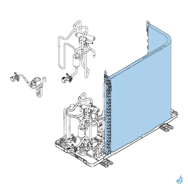 Condenseur pour unité extérieure Atlantic Fujitsu Réf. 897041
