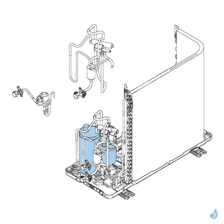 Compresseur pour unité extérieure Atlantic Fujitsu Réf. 897042