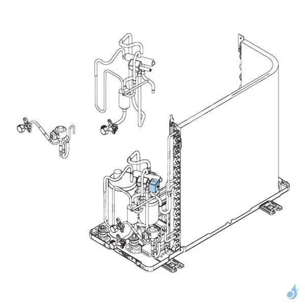 Bobine Vanne 4 Voies pour unité extérieure Atlantic Fujitsu Réf. 897043