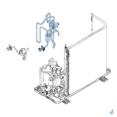 Vannes 4 Voies + 3 Voies 3/8 Gaz pour unité extérieure Atlantic Fujitsu Réf. 897044