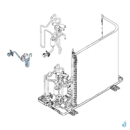Détendeur + Vanne 2 Voies 1/4 Liquide pour unité extérieure Atlantic Fujitsu Réf. 897046 2