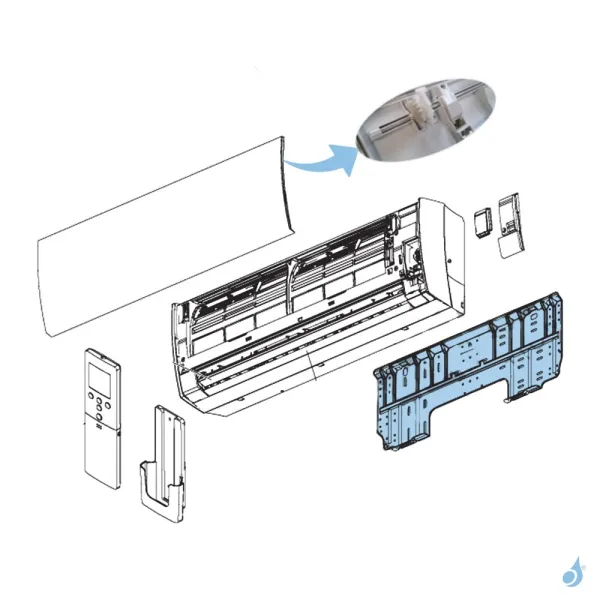 Support Mural pour climatisation Atlantic Fujitsu LTCA LUCA Réf. 898741