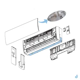 Cache inférieur pour climatisation Atlantic Fujitsu LTCA LUCA Réf. 898742 2
