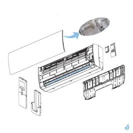 Volet Haut pour climatisation Atlantic Fujitsu LTCA LUCA Réf. 898743 2