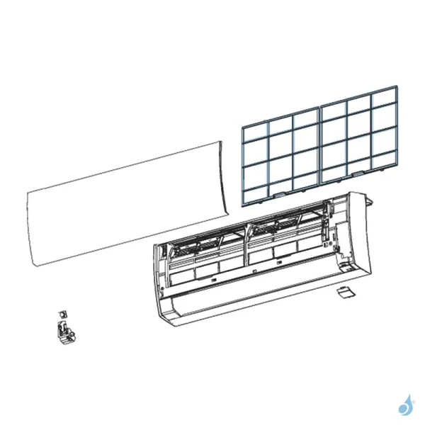Filtre pour climatisation Atlantic Fujitsu LTCA LUCA Réf. 898748