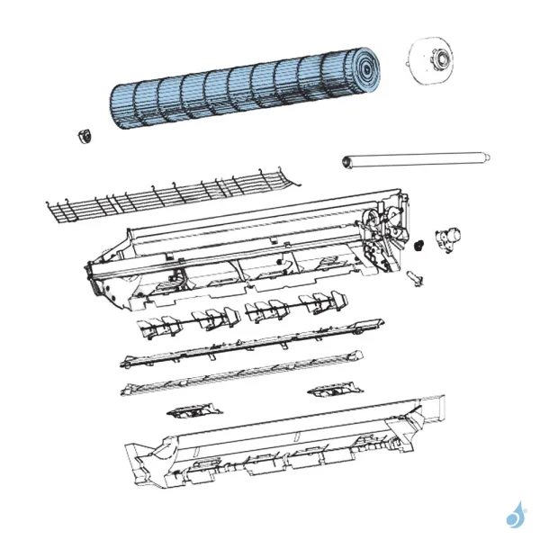 Turbine pour climatisation Atlantic Fujitsu LTCA LUCA Réf. 898762
