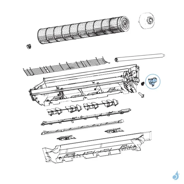 Moteur Volet pour climatisation Atlantic Fujitsu LTCA LUCA Réf. 898542