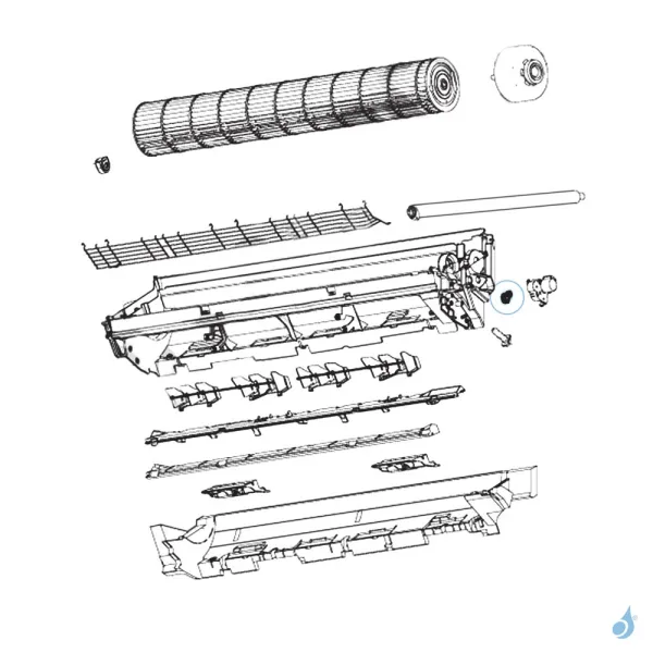 Engrenage pour climatisation Atlantic Fujitsu LTCA LUCA Réf. 898765