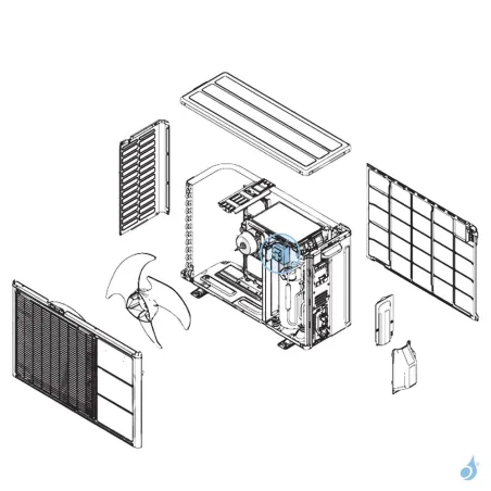 Bobine d'arrêt pour unité extérieure Atlantic Fujitsu Réf. 898450
