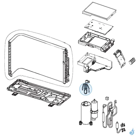 Détendeur pour unité extérieure Atlantic Fujitsu Réf. 898738