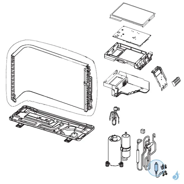 Silencieux pour unité extérieure Atlantic Fujitsu Réf. 898735