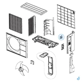 Bobine d'arrêt pour unité extérieure Atlantic Fujitsu Réf. 898781 2