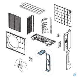 Support Moteur pour unité extérieure Atlantic Fujitsu Réf. 898241 2