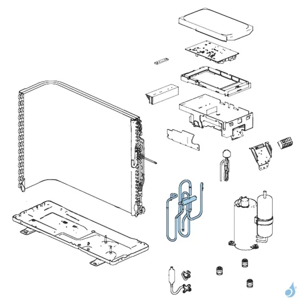 Vanne 4 Voies pour unité extérieure Atlantic Fujitsu AOYG12LTC Réf. 898784