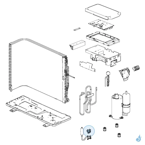 Vanne 2 Voies 1/4 Liquide pour unité extérieure Atlantic Fujitsu Réf. 897371