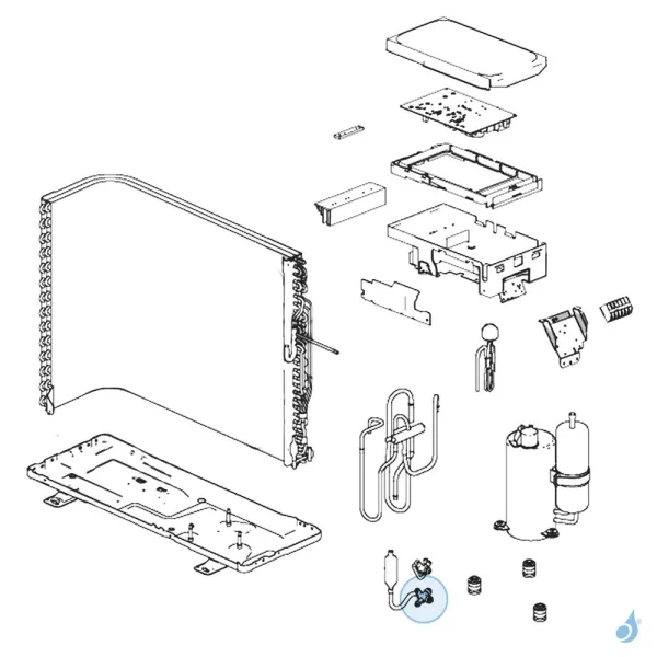 Vanne 3 Voies 3/8 Gaz pour unité extérieure Atlantic Fujitsu Réf. 898189