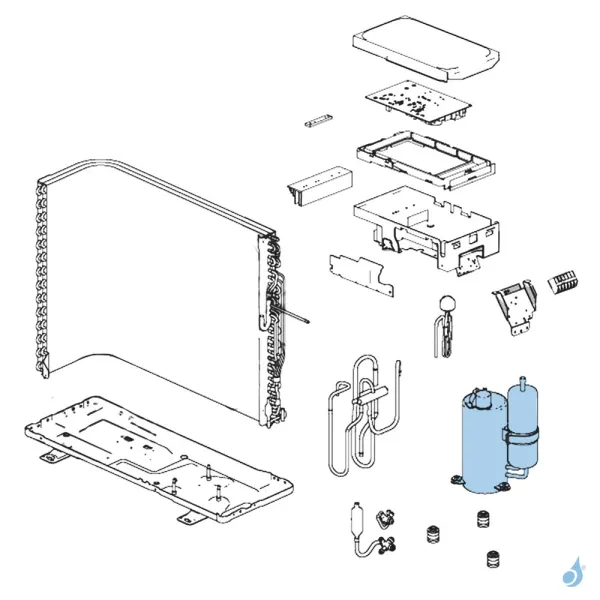 Compresseur pour unité extérieure Atlantic Fujitsu AOYG12LTC Réf. 898783