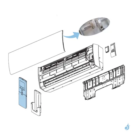 Télécommande Atlantic Fujitsu pour unités LUCA Réf. 898745