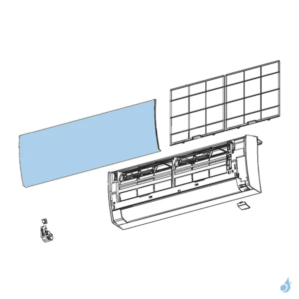 Façade Avant pour climatisation Atlantic Fujitsu LUCA Réf. 898749