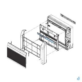 Lot de 2 Filtres Électrostatique/Désodorisant pour console Atlantic Fujitsu Réf. 898577 2