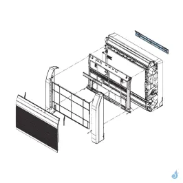 Support Mural pour climatisation console Atlantic Fujitsu Réf. 898053 2