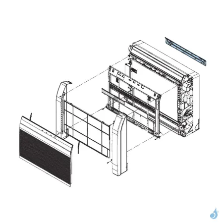 Support Mural pour climatisation console Atlantic Fujitsu Réf. 898053