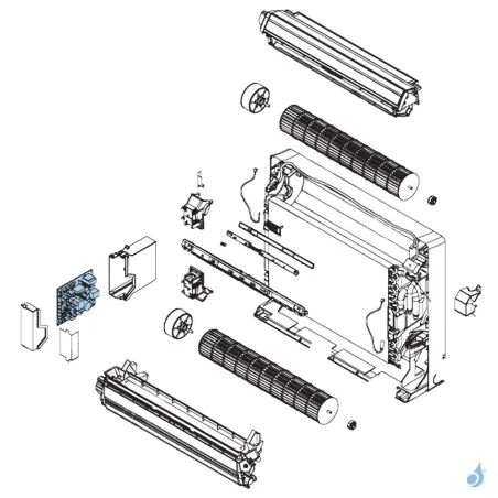 Platine Régulation pour climatiation Atlantic Fujitsu AGYG12LVCA Réf. 898580